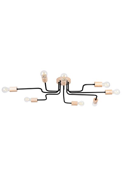 SOLLUX Candelabru negru TIMBO 8