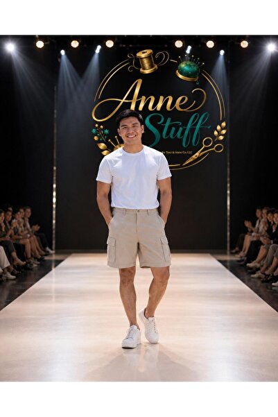 ANNESTUFF Unisex Premium Linen Cargo Shorts