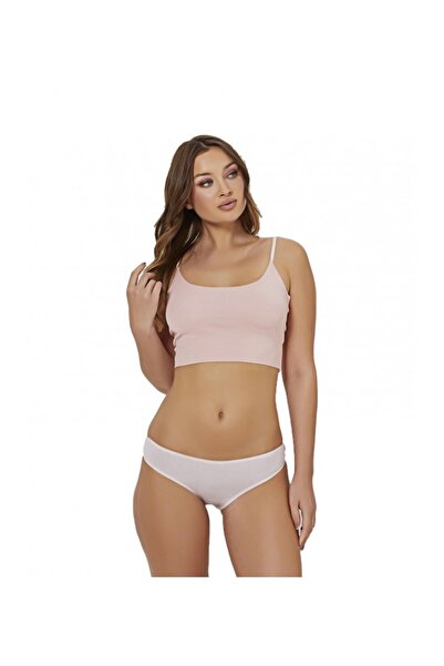 VELVET TOUCH Γυναικεία Βαμβακερά Λευκά Σλιπ 11X-39LEY, Μέγεθος L