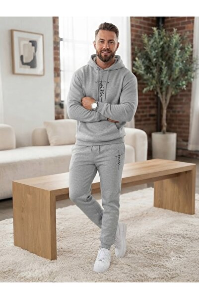 WOODROFFE Unisex Printed Oversize Hooded Tracksuit Set Casual