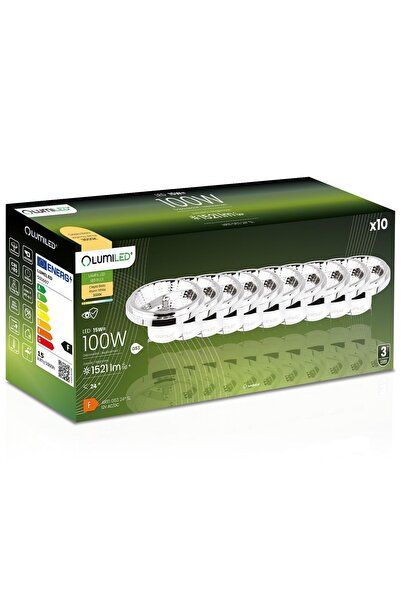 Lumiled 10x Bec LED G53 Reflector AR111 15W = 100W 1521lm 3000K Cald 24 °   1...