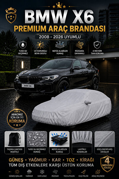 PJ & Me غطاء حماية السيارة BMW X6 2008-2026 متوافق مع السيارة، غطاء حماية كام...