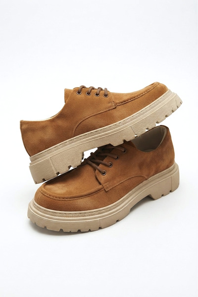 Zerenyus Zrk-X6 Premium High Quality Tan Suede Casual Men's Lace-Up Classic S...