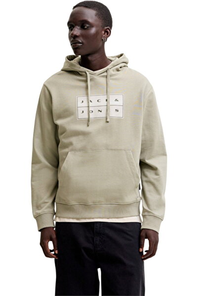 Jack & Jones JACK &JONES Φούτερ με κουκούλα Fusion Box - 12300984-Vetiver