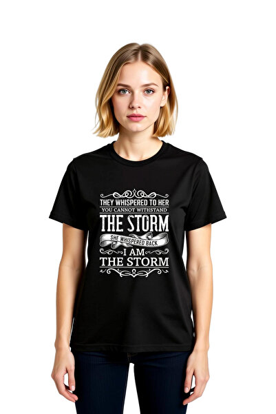 PayBuy I Am a Storm Sentence Printed Women's T-Shirt