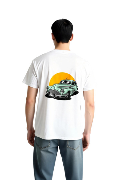 PayBuy Vintage Car Chromed Retro Design Printed Men's T-Shirt