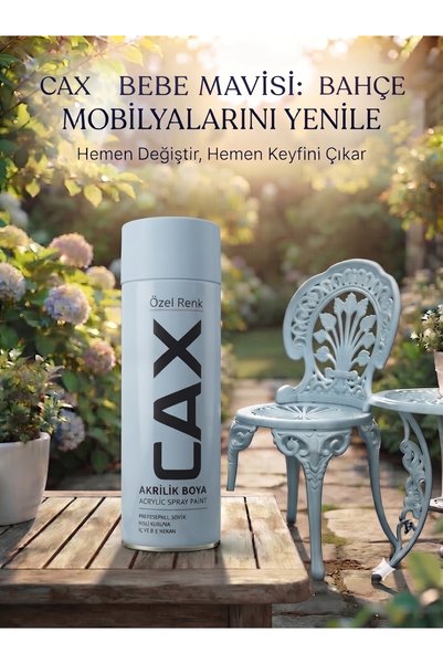 caxcolors CAX Rengi Akrilik Sprey Boya 400ml - Ahşap Bahçe Mobilyası ve Hobi ...