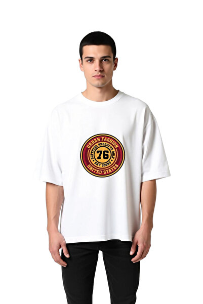 PayBuy Men's Oversize Graphic Printed T-Shirt 100% Cotton Crew Neck Short Sle...