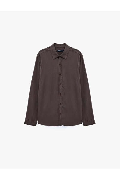Koton Regular Fit Long Sleeve Classic Collar Buttoned Shirt