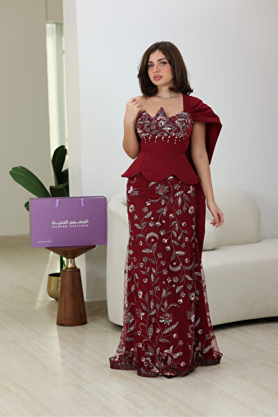 modern designer فستان نسائي سهرة راقي