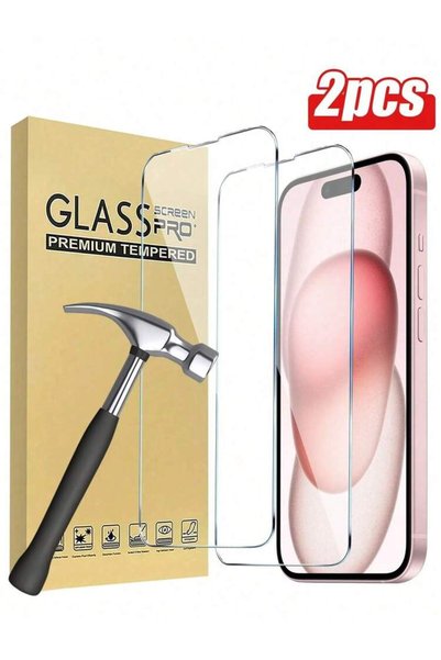 OEM 2 pcs. shock-resistant tempered glass screen protector, suitable for