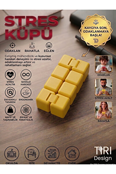 Tiri Design Katlanabilir Stres Küpü - Sonsuz Küp