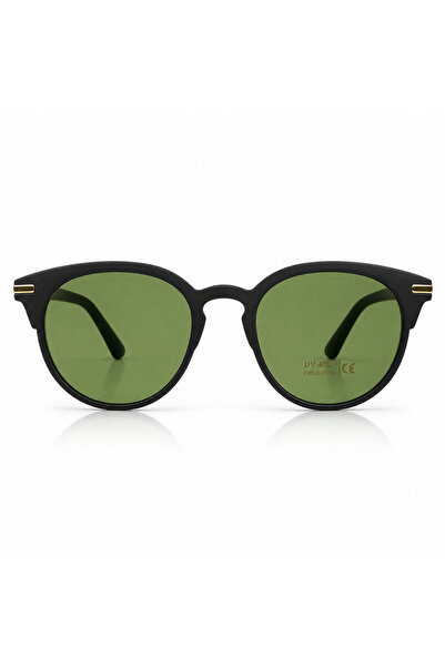 Matteo Ferari Ochelari de Soare Barbati Negri cu Lentile Verzi UV400 – Model ...
