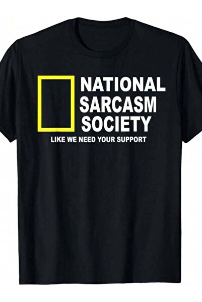 NOURAM تي شيرت رجالي من Society Funny National Sarcasm Society-Shirt