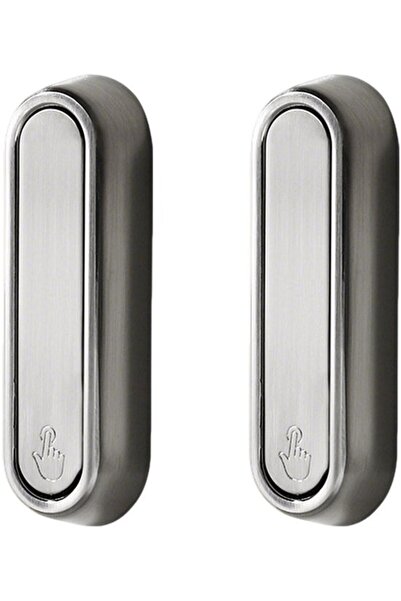 STARSTAR Two-piece coat hook set, foldable wall-mounted, nickel-colored