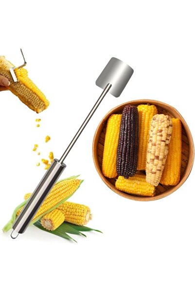 STARSTAR Corn cob peeler, stainless steel, suitable for kitchens, silver.