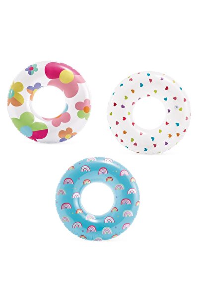 OEM Colac gonflabil pentru piscină cu model floral, diametru 81cm
