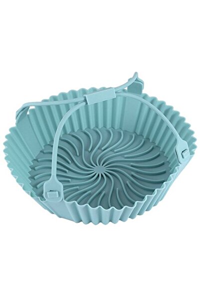 STARSTAR Silicone mold for air fryer, with handle, heat resistant, blue.