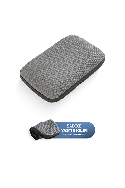 VİSCOTEX Față de pernă din fibre naturale, gri
