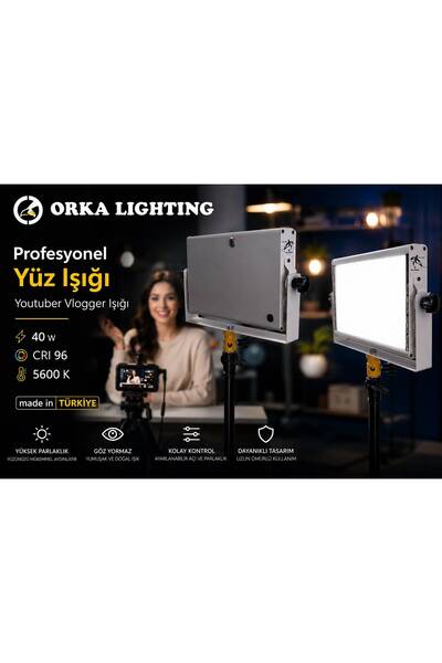ORKA LİGHTİNG TOUCH PROFESYONEL LED VİDEO ÇEKİM IŞIĞI