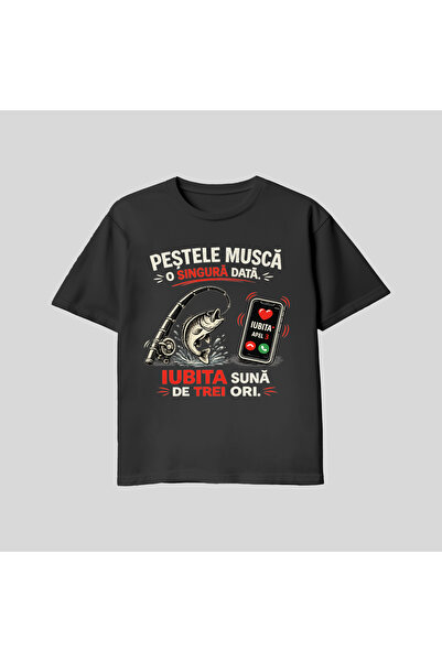 Generic Brand Tricou Amuzant Barbati - Pestele Musca O Singura Data, Iubita S...