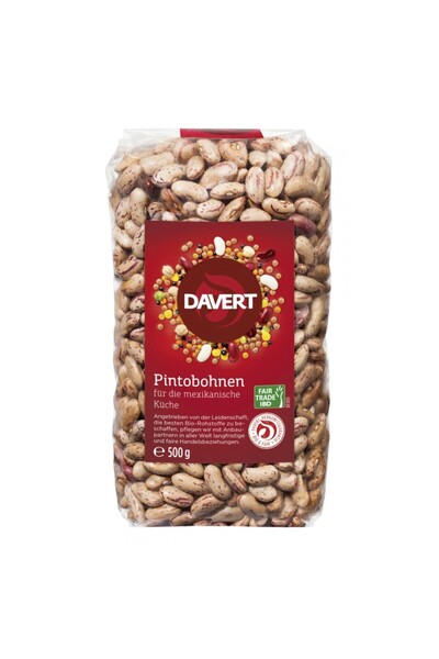 DAVERT Fasole Pinto Mexicană Organică, 500g