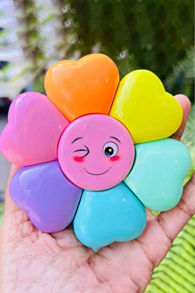 Kokoş Set of 6 Highlighters with Flower Figures