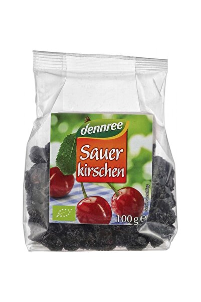 Dennree Cireșe uscate organice, fără sâmburi, 100g