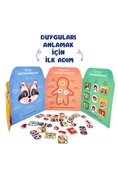 Sincap Kitap Magnetoria Duygu Dedektifi | Mıknatıslı Etkinlik Kitabı | Okul Öncesi | 3-6 Yaş