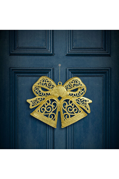 Alista Home Decorative bow, gold, 35 cm, glitter
