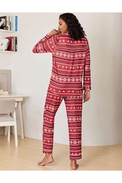 Ekouaer Pajamas Women's Long Sleeve Sleepwear Soft Button Down Loungewear Pjs...