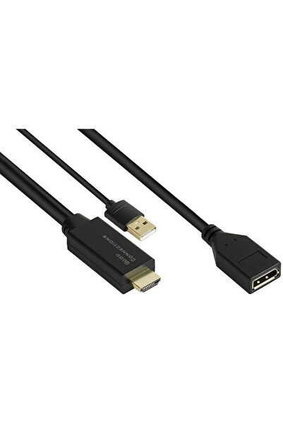 Good Connections Καλώδιο DisplayPort αρσενικό - HDMI αρσενικό 0.3μ Μαύρο (HDM...