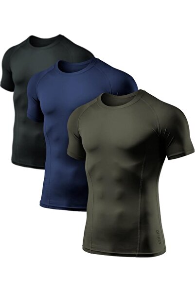 GENERAL ATHLIO mens Bts02 Baselayer Tops Short Sleeve (pack of 3)