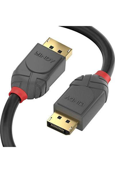LİNDY Καλώδιο DisplayPort αρσενικό - DisplayPort αρσενικό 7.5μ Μαύρο (36485)