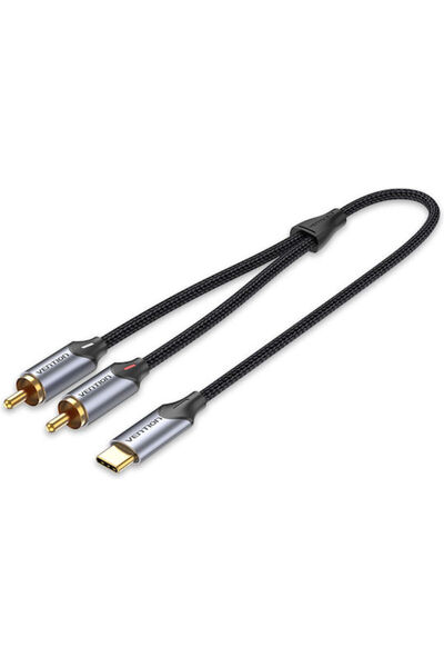 Vention Μετατροπέας Ήχου USB-C σε 2RCA Αρσενικό Καλώδιο 2,0μ Bguhh