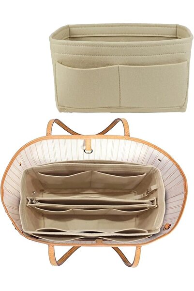 GENERAL Lmeison Purse Organizer Insert, Bag in Bag Felt Fabric Handbag Organi...