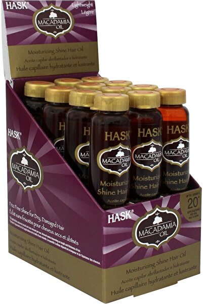 HASK Argan Repairing Hair Oil - 12 shine Oil Vials for shine and frizz contro...