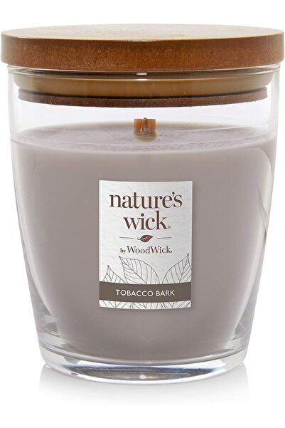 Nature's Wick شمعة معطرة برائحة قشر التبغ، 10 أونصات