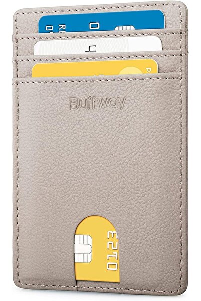 Buffway Mens RFID Blocking Slim Bifold Wallet Minimalist Leather Small Wallet...