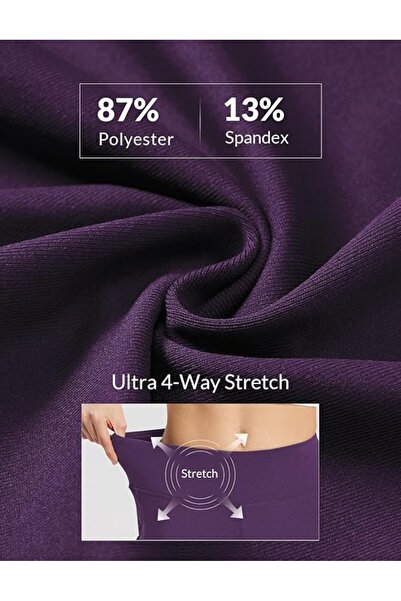 BALEAF Womens Yoga Capri Pants High Waist Capri Leggings with Pockets Wide Le...