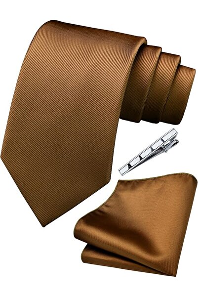 GENERAL 'Branduce 3.15''8cm Men's Solid Color Necktie and Pocket Square Tie C...