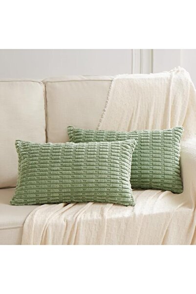Fancy Homi 2 Packs Dusty Blue Decorative Throw Pillow Covers 18x18 Inch for L...