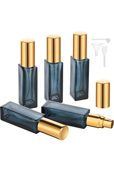 Segbeauty زجاجات عطر زجاجية صغيرة مربعة الشكل قابلة لإعادة الملء للسفر سهلة ا...