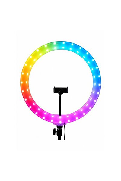 Primo Plus ضوء حلقي احترافي بألوان RGB (موديل 011-0056) للبث المباشر والتصوير...