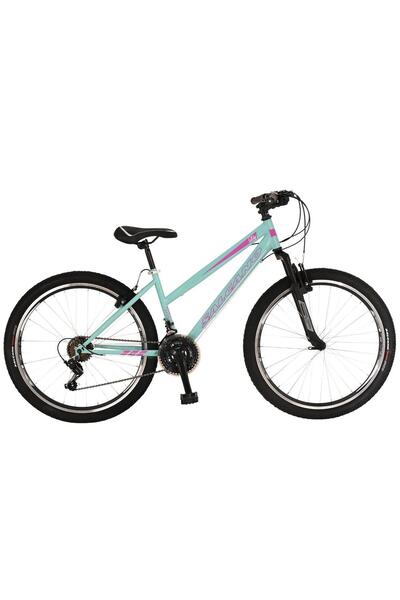 Salcano Lily 26 Jant Lady 21 Vites V-Fren Dağ Bisikleti Turkuaz Mor Gri