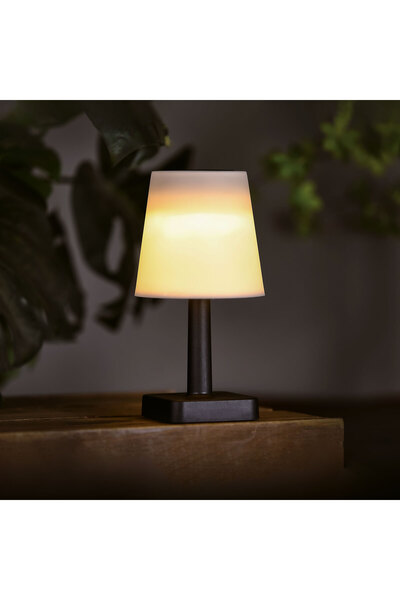 Alista Home Lampă solară de masă cu LED alb cald, 23 cm, design modern, ilumi...