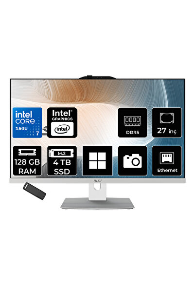 MSI Modern AM272P Intel Core 7 150U 128GB RAM 4TB SSD Intel Graphics 27" Full...