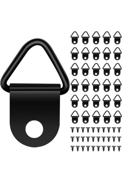 STARSTAR 30 steel photo hooks with screws, triangular ring steel photo frames...