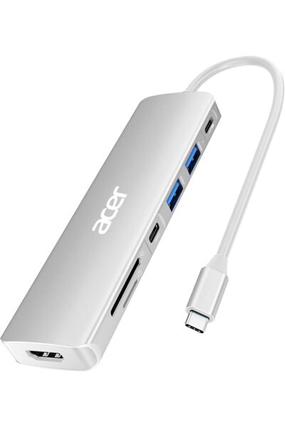 ACERO Acer USB C Dock, 7 in 1 USB C to HDMI Hub, 2 USB 3.1 GEN1 and 5Gbps Typ...