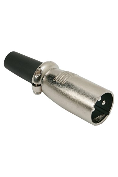 Alista Home Mufă metalică XLR tată cu 3 pini, cu filet și protecție anti-rupe...